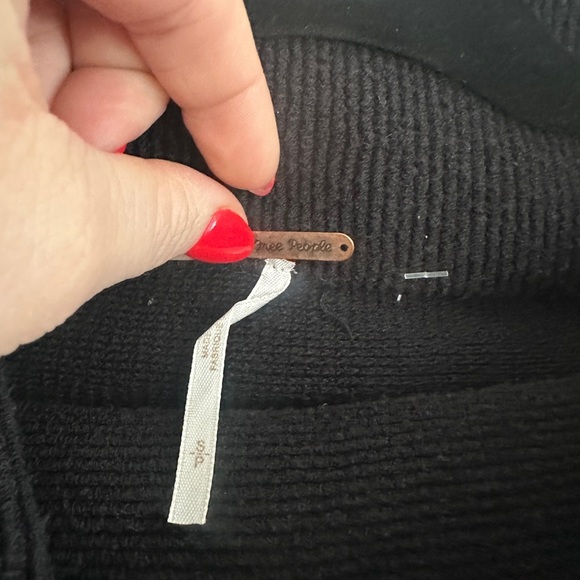 Free People Black Turtleneck Sweater - Picture 4 of 5